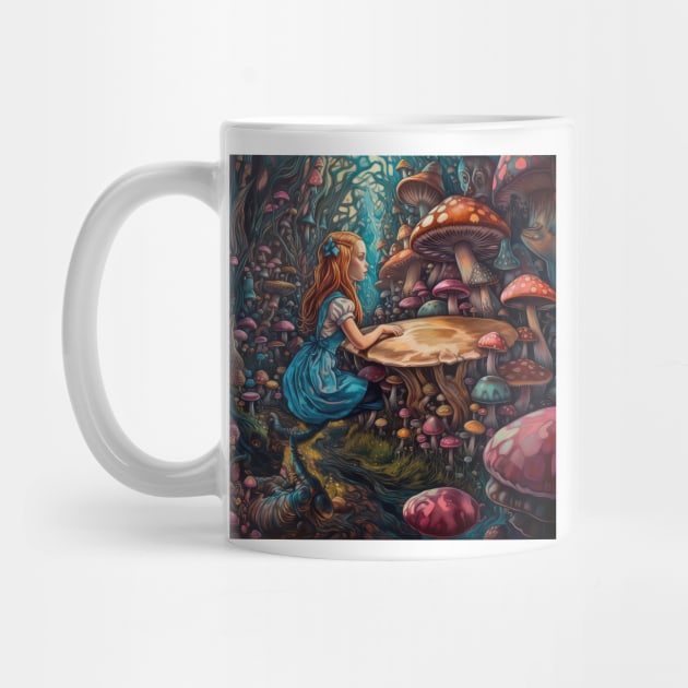 Alice in Wonderland. "Tea Party with the Mad Hatter and the Cheshire Cat" by thewandswant